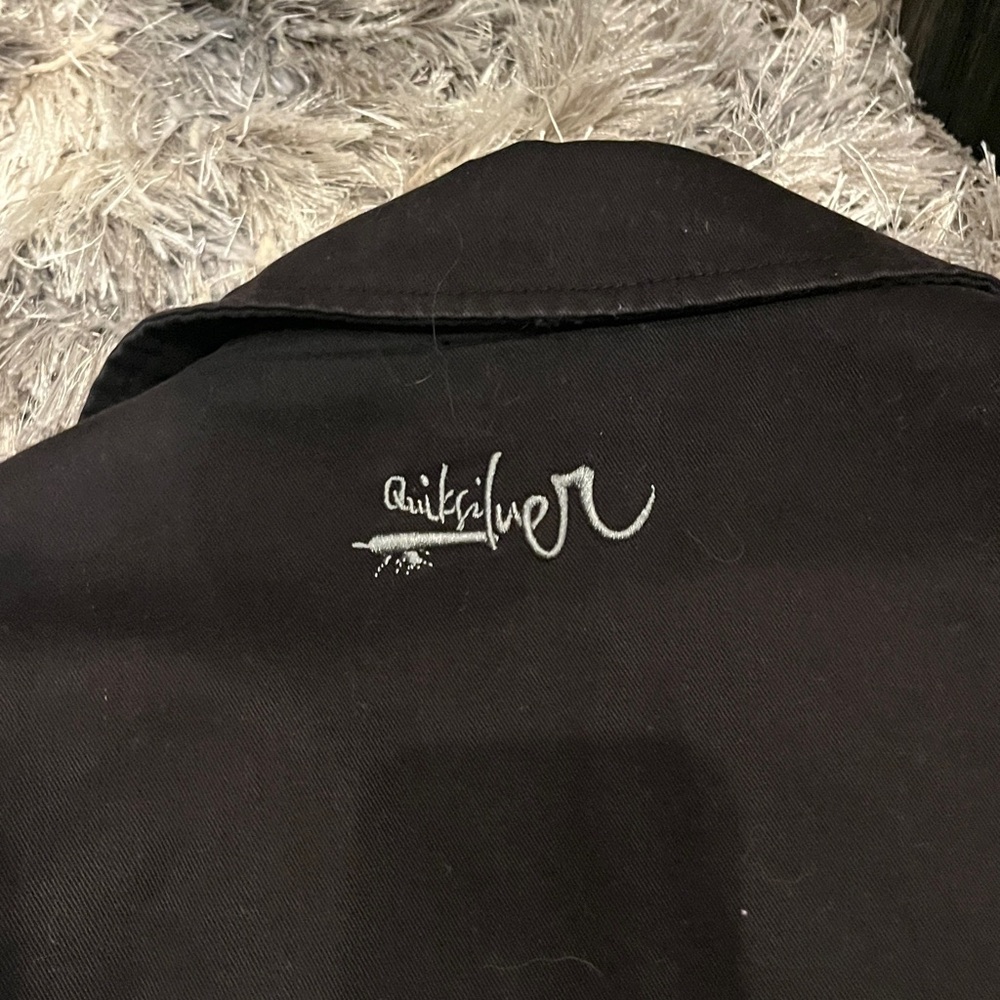 QUIKSILVER- Men's Black  fleece lined Jacket Size M - Picture 7 of 9